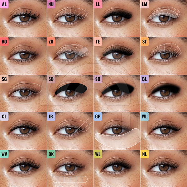 20 Piece Collection - Digital Lash Maps + Design Presets