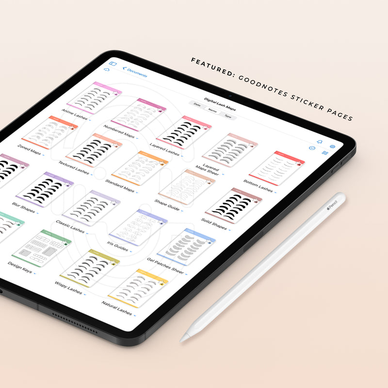 20 Piece Collection - Digital Lash Maps + Design Presets