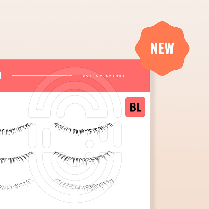 Bottom Lashes - Digital Lash Maps - Design Presets