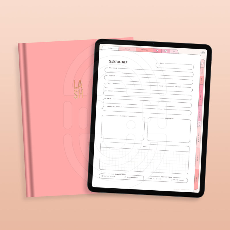Client Record Book - Bunny