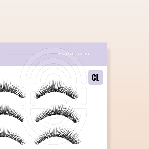 Classic Lashes - Digital Lash Maps - Design Presets