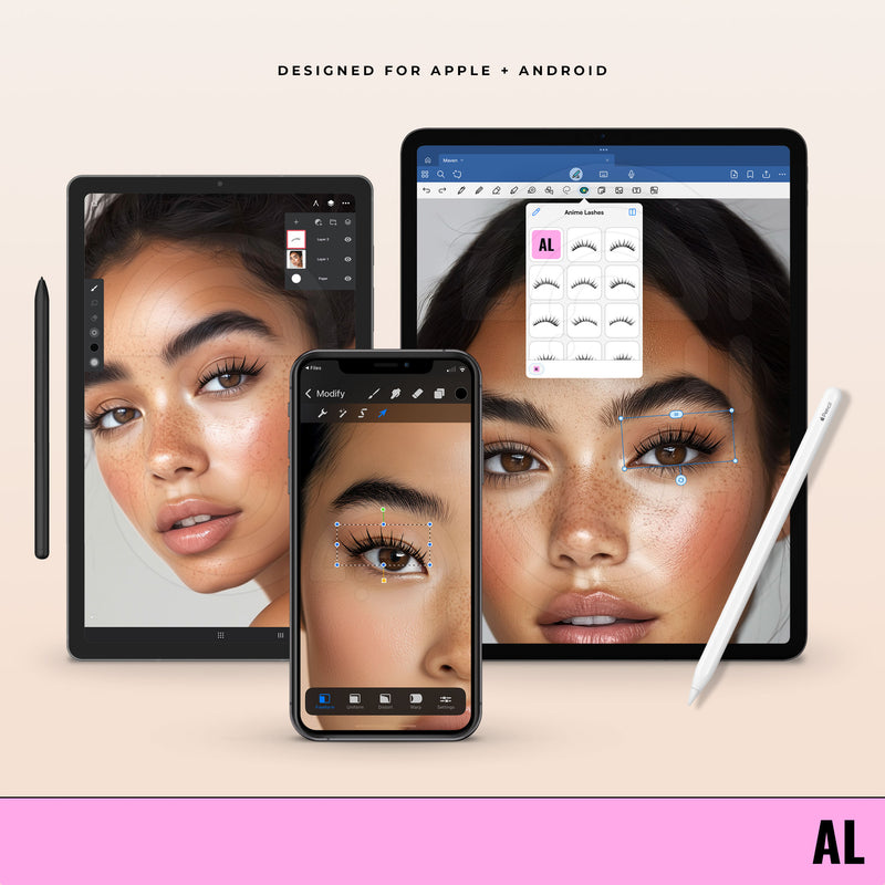 Anime Lashes - Digital Lash Maps - Design Presets