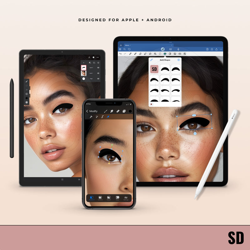 Solid Shapes - Digital Lash Maps