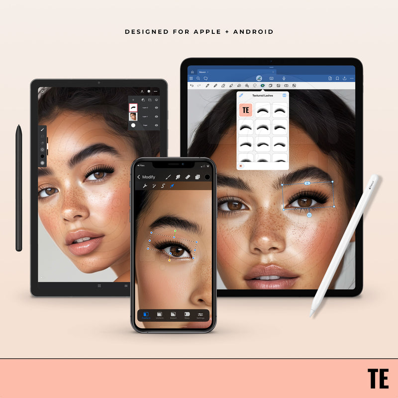 Textured Lashes - Digital Lash Maps - Design Presets