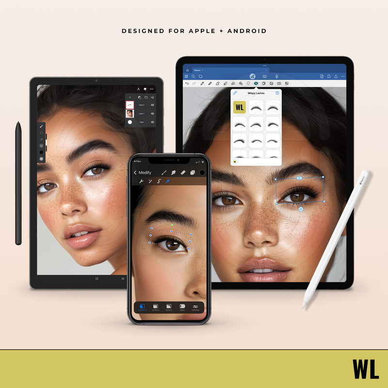 Wispy Lashes - Digital Lash Maps - Design Presets