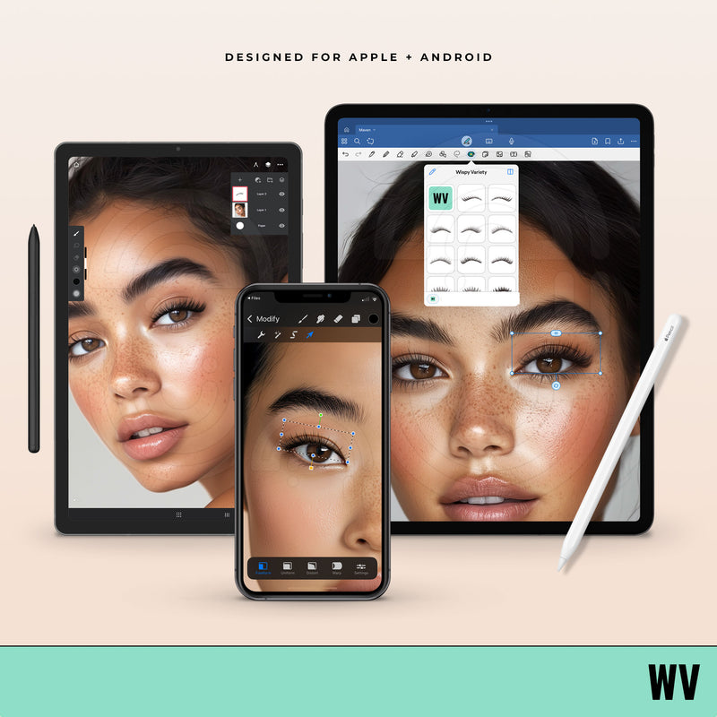 Wispy Variety - Digital Lash Maps - Design Presets