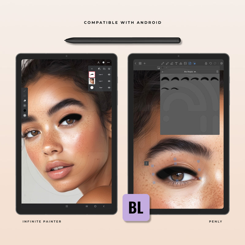 Blur Shapes - Digital Lash Maps