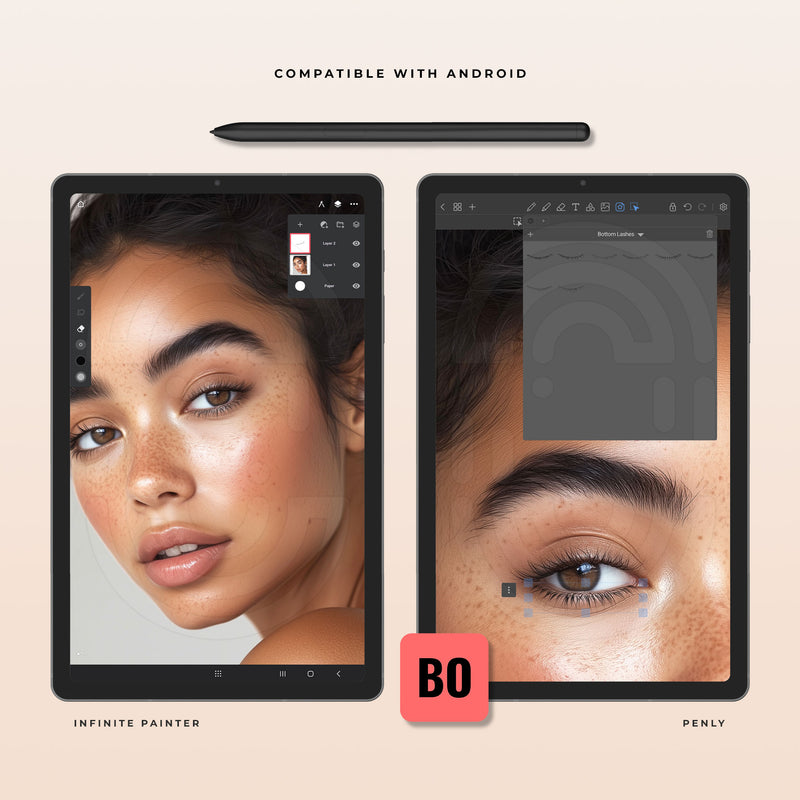 Bottom Lashes - Digital Lash Maps - Design Presets