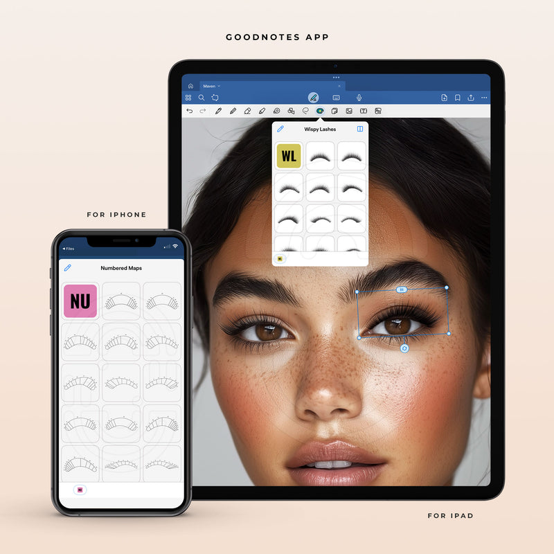 20 Piece Collection - Digital Lash Maps + Design Presets