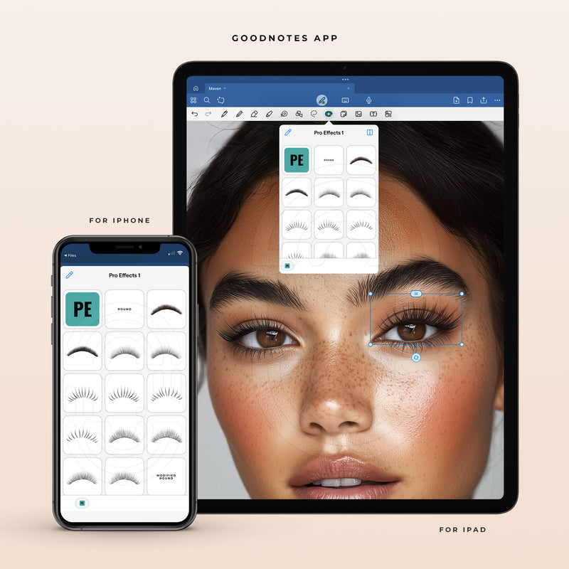 Pro Lash Effects Collection - Digital Lash Maps - Design Presets