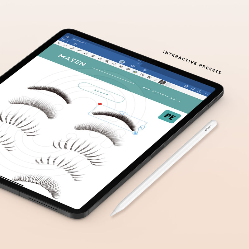 Pro Lash Effects Collection - Digital Lash Maps - Design Presets