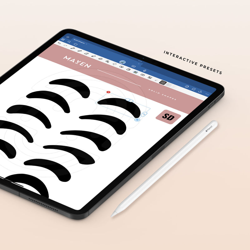 Solid Shapes - Digital Lash Maps
