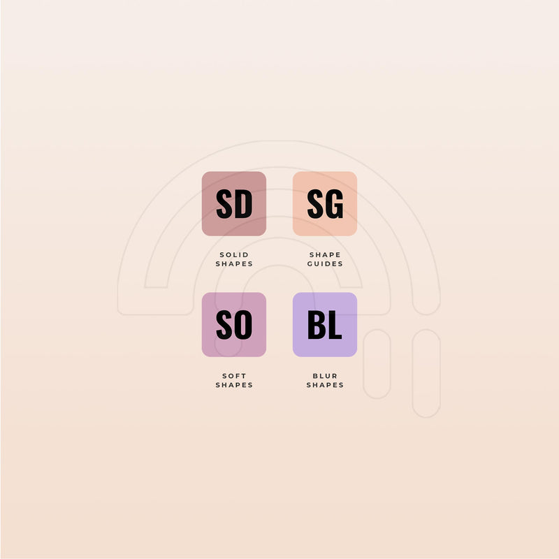 Lash Shapes Collection - Digital Lash Maps