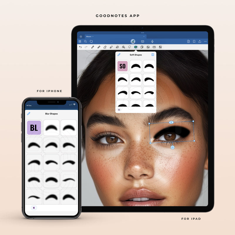 Lash Shapes Collection - Digital Lash Maps