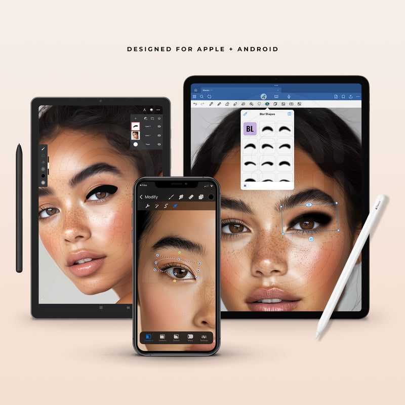 Lash Shapes Collection - Digital Lash Maps