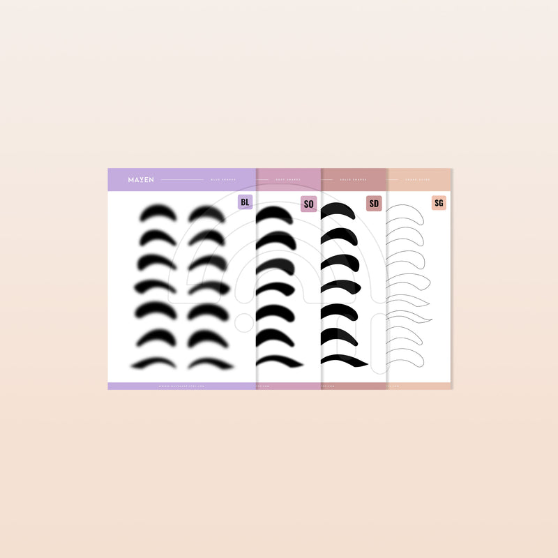 Lash Shapes Collection - Digital Lash Maps