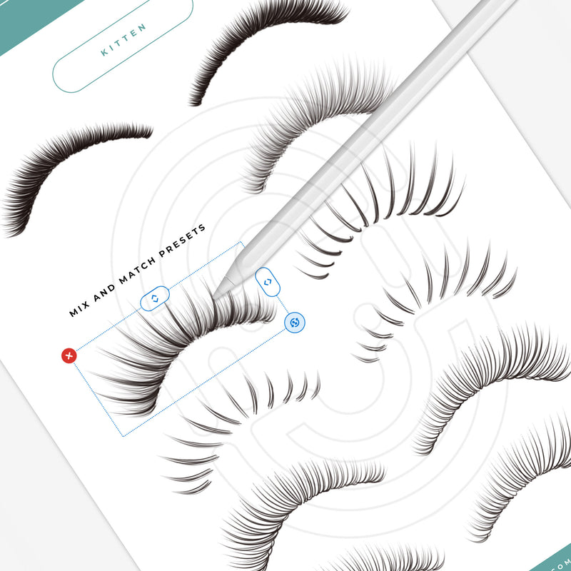 Pro Lash Effects Collection - Digital Lash Maps - Design Presets