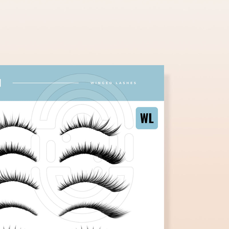 Winged Lashes - Digital Lash Maps - Design Presets