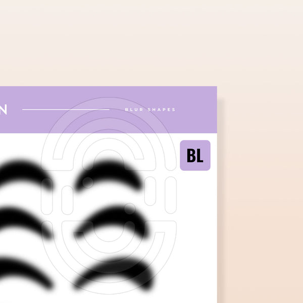 Blur Shapes - Digital Lash Maps