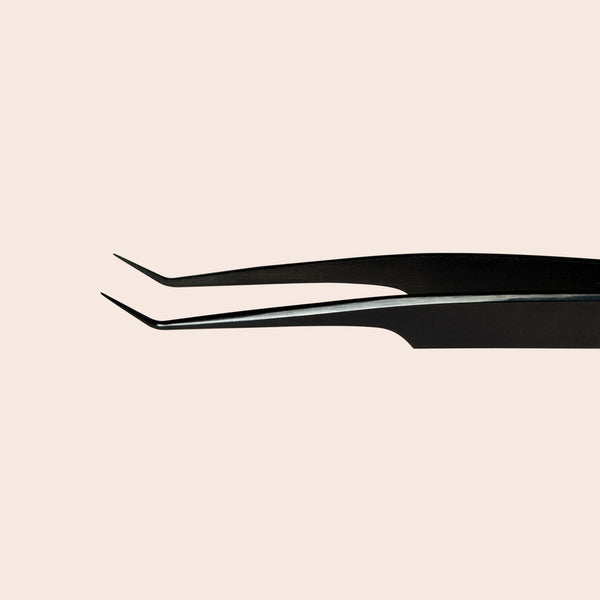 Carbon Black - Curved Precision Tweezer