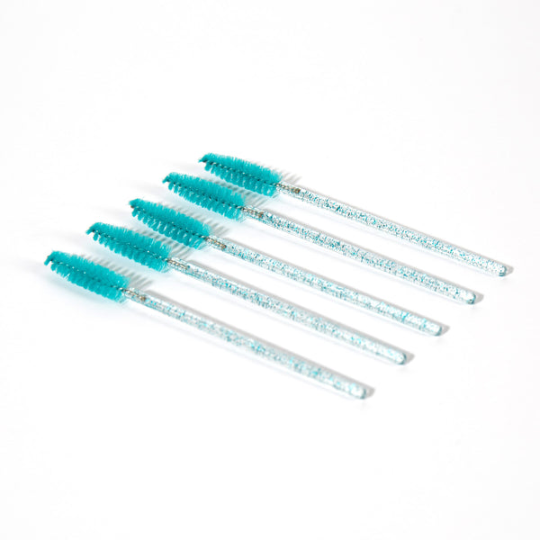 Nylon Mascara Wands - Confetti Teal