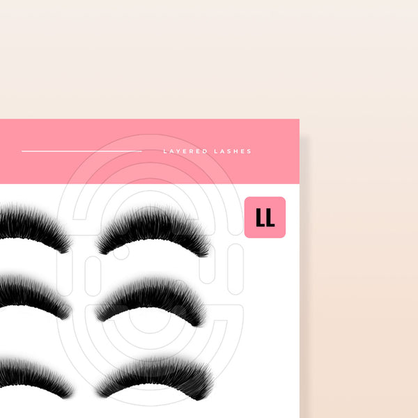 Layered Lashes - Digital Lash Maps - Design Presets