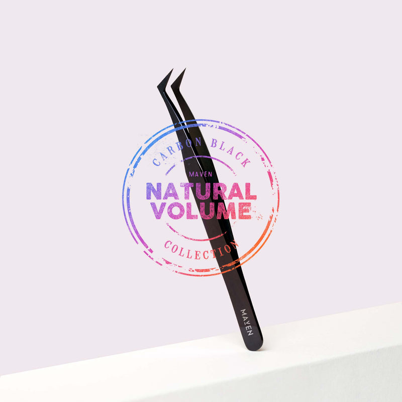 Carbon Black - Natural Volume L Curve Tweezer