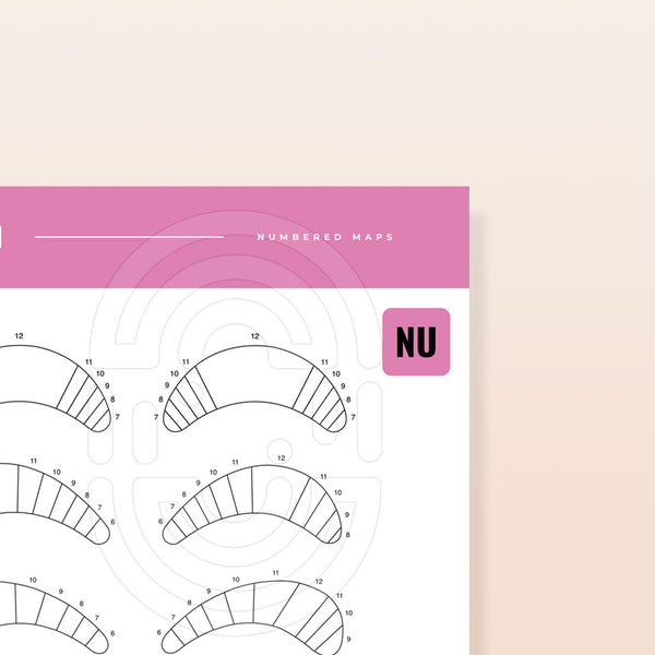 Numbered Maps - Digital Lash Maps