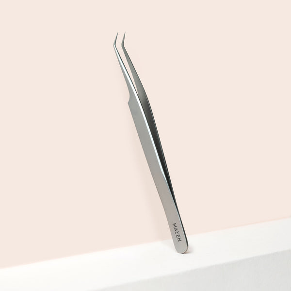 Satin - Curved Precision Tweezer