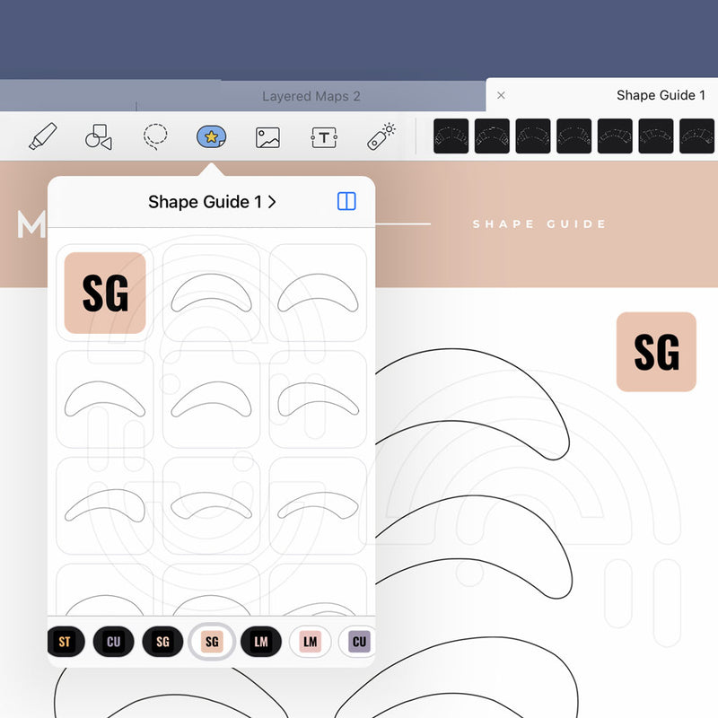 Shape Guides - Digital Lash Maps