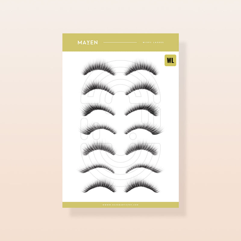 Wispy Lashes - Digital Lash Maps - Design Presets